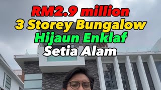 RM29 million 3 Storey Bungalow Hijauan Enklaf  5328 sqft  5 Bed 6 Bath  Lift amp Swimming Pool [upl. by Aerol]