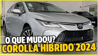 TOYOTA COROLLA HÍBRIDO 2024  FICOU AINDA MAIS ECONÔMICO DETALHES DA VERSÃO ALTIS PREMIUM HYBRID [upl. by Knowland264]