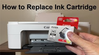 Canon PIXMA MG2522  PIXMA TS3322 How to ReplaceChange Ink Cartridges [upl. by Aiselad843]