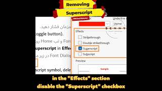 How to Remove Superscript with Font Dialog Box in MS Word [upl. by Ynittirb]