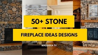 50 Best Stone Fireplace Ideas Designs 2018 [upl. by Sontich]