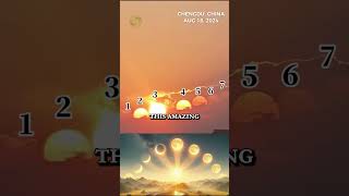 7 SUNS in the Sky shorts short sunset 7suns china sun [upl. by Eppie59]