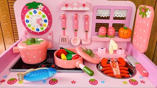 Satisfying with Unboxing Cute Wooden Kitchen PlaySet Toys Review  ASMR [upl. by Dickson]