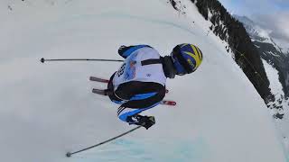 Inferno Rennen 2023 Ski Race  Mürren Switzerland  Insta360 [upl. by Eenat]