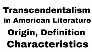 Transcendentalism in American Literature Definition Origin Characteristics Emerson Thoreau [upl. by Newsom]