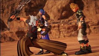 Kingdom Hearts 3 Terra Xehanort vs Ventus Sora Guardians of light [upl. by Ellehcyar]