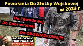 Kto Zostanie Powołany Do Wojska Polskiego w 2023 roku Trwają Prace Nad Rozporządzeniem MON [upl. by Toole]