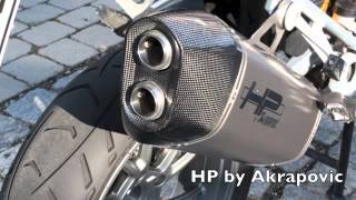 Vergleich Auspuff Original vs Akrapovic GS 1200 LC Modell 2013 [upl. by Dorian]