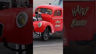 👀💨HAIRY HAULER 1941 WILLYS PICKUP shorts truck racing dragrace [upl. by Naerb625]