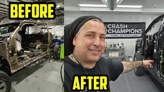 Fixing A Collision Damaged F250 Correctly in TWENTY Minutes [upl. by Viveca]