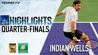 Highlights Federer Coric Surge Into Indian Wells SF 2018 [upl. by Giacopo]