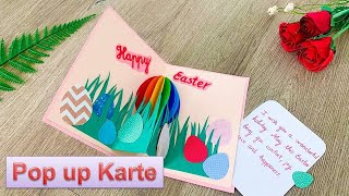 Gestalten Sie Ihre eigene OstereiPopupKarte  Geschenke zu Ostern  Basteln mit Papier [upl. by Elleinnad]