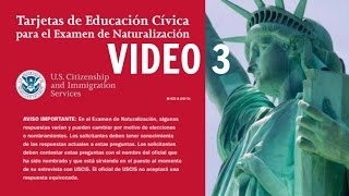 Ciudadania Americana Gratis en Español Video 3Preguntas y Respuestas [upl. by Yromem590]