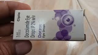 Dorzox Eye Drops  Dorzolamide 2Eye Drops  Dorzox Eye Drops uses Side effects Benefit Review Hindi [upl. by Vickie718]