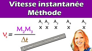 VITESSE instantanée et chronophotographie  méthode  2nde physique [upl. by Randal765]