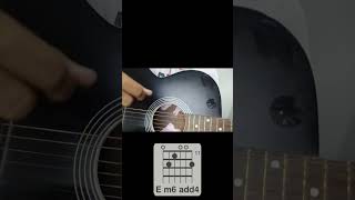 Guitar chords  E minor 6 add 4 [upl. by Etnelav]