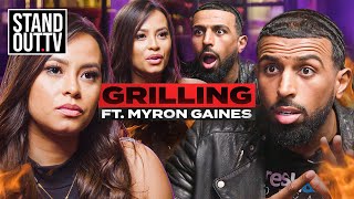 BATTLE OF THE SEXES  Grilling with Myron Gaines [upl. by Tavish298]