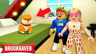 Wir ADOPTIEREN ein BABY HUND in BROOKHAVEN Roblox Brookhaven 🏡RP  Story Deutsch [upl. by Atlas]