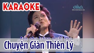 KARAOKE Chuyện Giàn Thiên Lý Tone Nam  Mạnh Đình  Asia Karaoke Beat Chuẩn [upl. by Normie760]