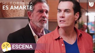 Mi Fortuna es Amarte  Chente golpea a Claudio al saber que ofendió a su abuela Magos [upl. by Navetse]