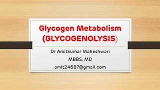 Glycogenolysis  Regulation of Glycogen Metabolism  NEET PG  Dr Amit Maheshwari [upl. by Annabela]