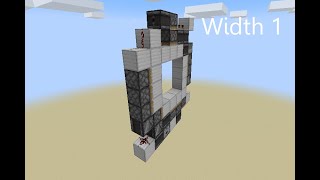 minecraft 3x3 redstone door with observers [upl. by Eniamej]