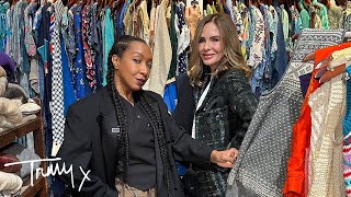 Vintage Shopping With Trinny amp Karen BritChick In NYC  Fashion Haul  Trinny [upl. by Cressler554]