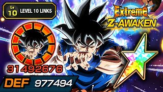 100 EZA STR LR ULTRA INSTINCT GOKU LEVEL 10 LINKS Dragon Ball Z Dokkan Battle [upl. by Phelan]