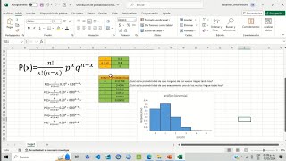 Distribución binomial en Excel  Función DISTRBINOMN [upl. by Vitoria]