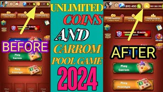 Unlimited Coins 😍 Carrom pool New Hack  2024 New Trick  Live proof 100 Working All Devices [upl. by Ralph]