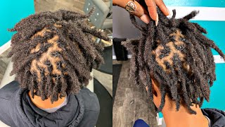 RETWISTING amp INTERLOCKING MY DREADLOCKS [upl. by Luapnhoj137]