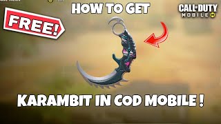 How To Get Karambit in COD Mobile 2023 shorts codm callofdutymobile [upl. by Rahsab]