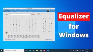 How to Install Equalizer in Windows 10 or 11  Equalizer for PC [upl. by Leynad847]