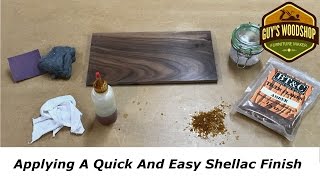 Applying A Quick And Easy Shellac Finish [upl. by Bal]