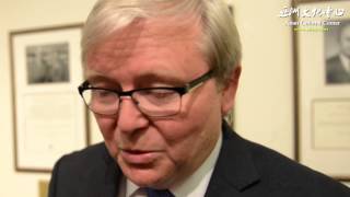 Former Australian Prime Minister Kevin Rudd Speaking Mandarin Harvard CES 2014 Conference [upl. by Gilda]