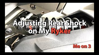 Adjusting Rear Shock on My Ryker [upl. by Just]