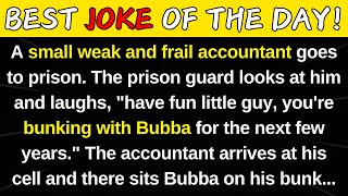 😂funny dirty joke  A small weak and frail accountant goes to prison  best joke of the day [upl. by Bram340]