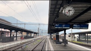 il treno proveniente da COLONIA e diretto a GALLARATE entra nella DIRAMAZIONE DEL GOTTARDO [upl. by Animahs]