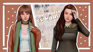 OCTOBER CC HAUL CC LINKS🤎🍂  The Sims 4  CC Finds  Maxis Match [upl. by Emrich]