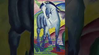 Franz Marc einer der bedeutendsten Maler des deutschen Expressionismus quotDer blaue Reiterquot [upl. by Yeta]