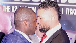 DYNAMITE Daniel Dubois SHOVES Joe Joyce PAIR PULLED APART at press conference FACEOFF [upl. by Sibelle]