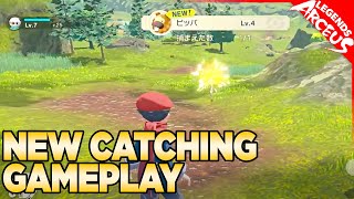 New Catching Gameplay for Pokemon Legends Arceus [upl. by Zumstein]