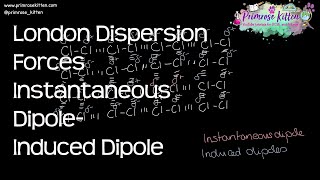 London Dispersion Forces Instantaneous DipoleInduced Dipole  Revision for ALevel Chemistry [upl. by Noreen]