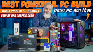 Powerful PC Build with AMD Ryzen 55600G and AMD RX 580 Graphic Card [upl. by Neyr]