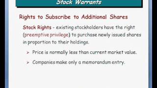 Ch16 Dilutive Securities  Stock Warrants 44 [upl. by Nafis]