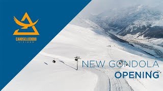 New Gondola Opening  Carosello 3000  Livigno  16 of December 2017 [upl. by Corina]