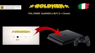 GoldHEN 24b173 Guida definitiva per attivare i cheat menu su PS4 firmware 900 [upl. by Enelhtac]