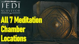 Star Wars Jedi Survivor meditation chamber locations guide all 7 chamber locations [upl. by Oahc]