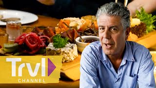 The Tastiest amp CRAZIEST Meals of Season 8  Anthony Bourdain No Reservations  Travel Channel [upl. by Seligman652]