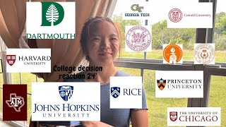 COLLEGE DECISION REACTIONS 2024  ivies and more [upl. by Griseldis]